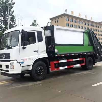 چینی دونگفنگ 12m3 فشرده سازی زباله کامیون زباله خردکننده زباله کامیون 4x2