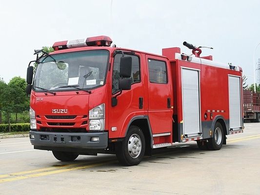 ISUZU 4X2 700P کامیون آتش نشانی کامیون نجات آتش نشانی کوچک 4cbm 5cbm
