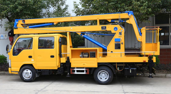 ISUZU Sinotruk شاسی کامیون کار هوایی 12 فولادی بوم وسیله نقلیه کار هوایی با قیمت کارخانه