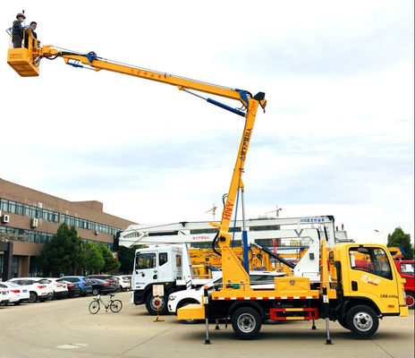 ISUZU Sinotruk شاسی کامیون کار هوایی 12 فولادی بوم وسیله نقلیه کار هوایی با قیمت کارخانه